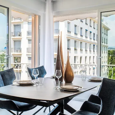 Sea View&roof Terrace Access 2min Walk From Croisette Appartamento